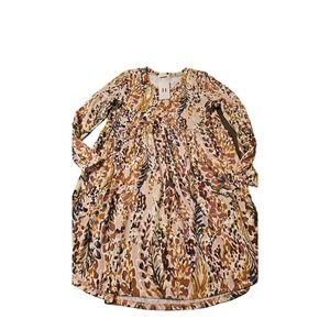 Beeson River Plum floral baby doll tunic dress size small NWT